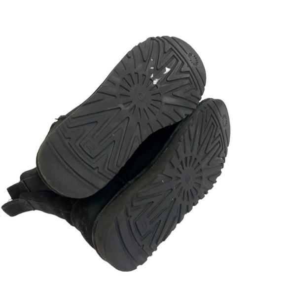 Ugg Alida Unlined Black Suede Leather Short Boots Style 1017533 Size 6 - Picture 5 of 6